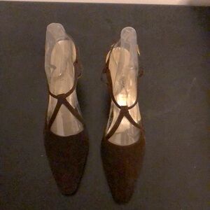 Studio Roma Brown Suede heels Sz 12M